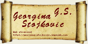 Georgina Stojković vizit kartica